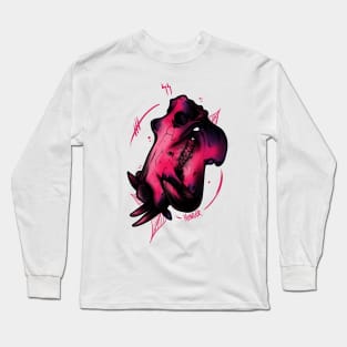 Hungry Hippo Skull Long Sleeve T-Shirt